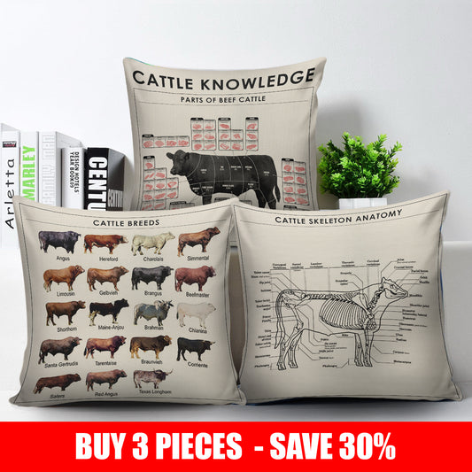 Cattle Knowledge - Pillow case - myfunfarm