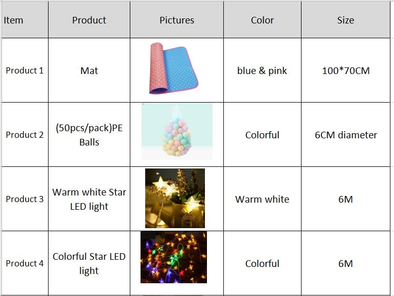 Kid Tent House Portable Princess Castle 123*116cm Present Hang Flag - myfunfarm