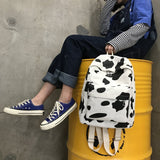 Cow Pattern Backpack For School Kids - myfunfarm - clothing acceessories shoes for cow lovers, pig, horse, cat, sheep, dog, chicken, goat farmer