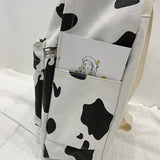 Cow Pattern Backpack For School Kids - myfunfarm - clothing acceessories shoes for cow lovers, pig, horse, cat, sheep, dog, chicken, goat farmer