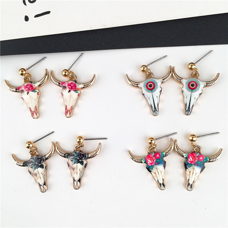 Cow head Pattern Earring, Pendants Modern Womens - myfunfarm