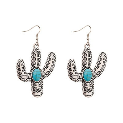 Tribal Eagle Cactus Sunflower Statement Earrings For Women - myfunfarm