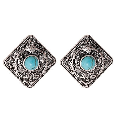 Tribal Eagle Cactus Sunflower Statement Earrings For Women - myfunfarm