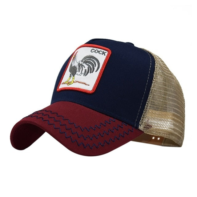 Cap Co*k Embroidery Mesh - myfunfarm - clothing acceessories shoes for cow lovers, pig, horse, cat, sheep, dog, chicken, goat farmer