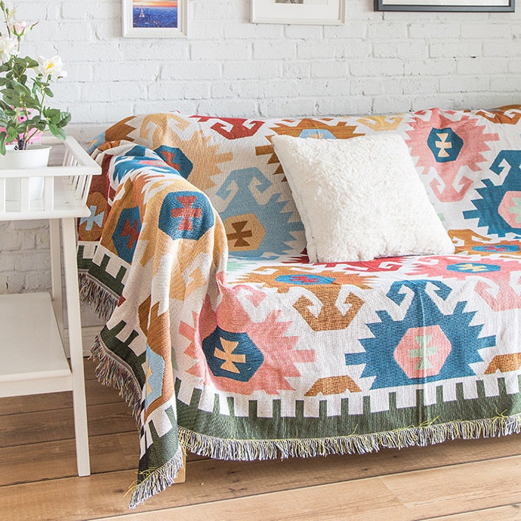 Geometric pattern 02 knitting Blanket - myfunfarm