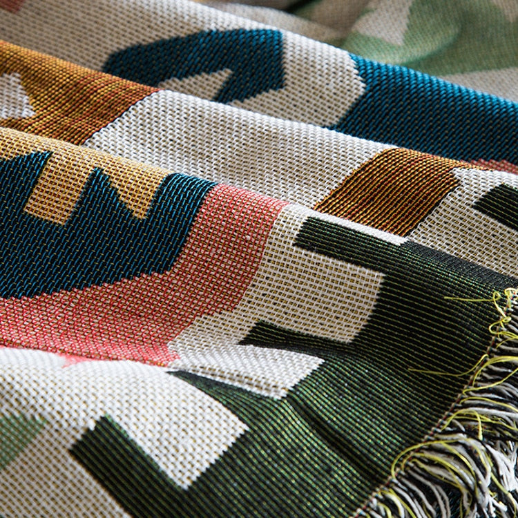 Geometric pattern 02 knitting Blanket - myfunfarm