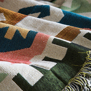 Geometric pattern 02 knitting Blanket
