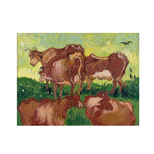 Cute Cow Canvas Printing Wall Art Home Decor