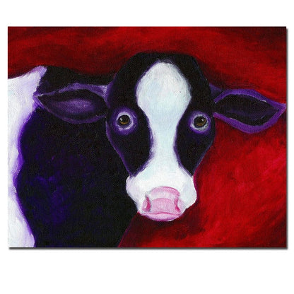 Cute Cow Canvas Printing Wall Art Home Decor - myfunfarm