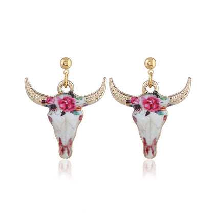 Cow head Pattern Earring, Pendants Modern Womens - myfunfarm