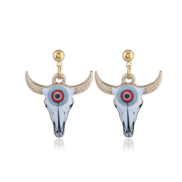 Cow head Pattern Earring, Pendants Modern Womens