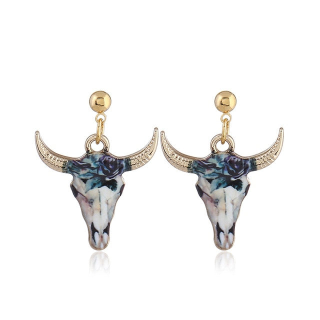Cow head Pattern Earring, Pendants Modern Womens - myfunfarm