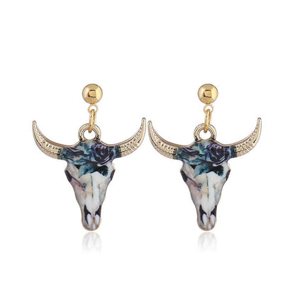 Cow head Pattern Earring, Pendants Modern Womens - myfunfarm