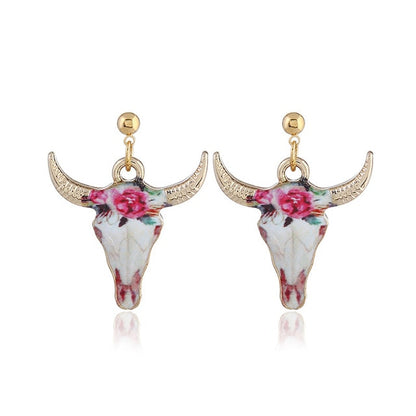 Cow head Pattern Earring, Pendants Modern Womens - myfunfarm
