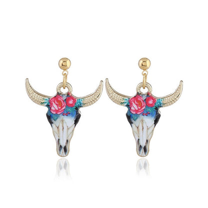 Cow head Pattern Earring, Pendants Modern Womens - myfunfarm