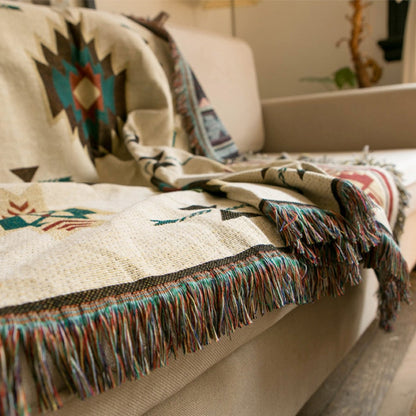 Geometric pattern 01 knitting Blanket - myfunfarm