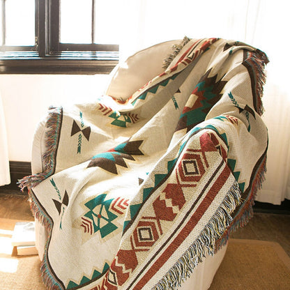 Geometric pattern 01 knitting Blanket - myfunfarm