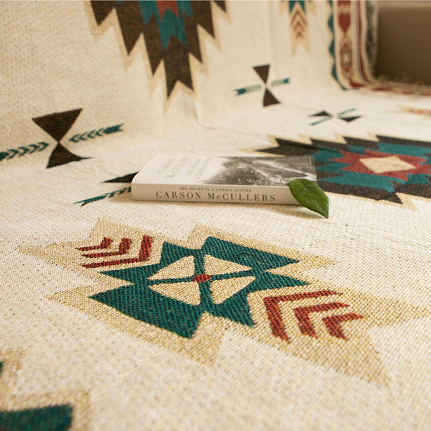 Geometric pattern 01 knitting Blanket - myfunfarm