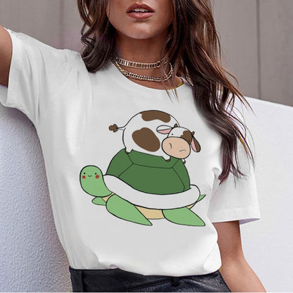 Cute Cow print Collection t-shirt women - myfunfarm