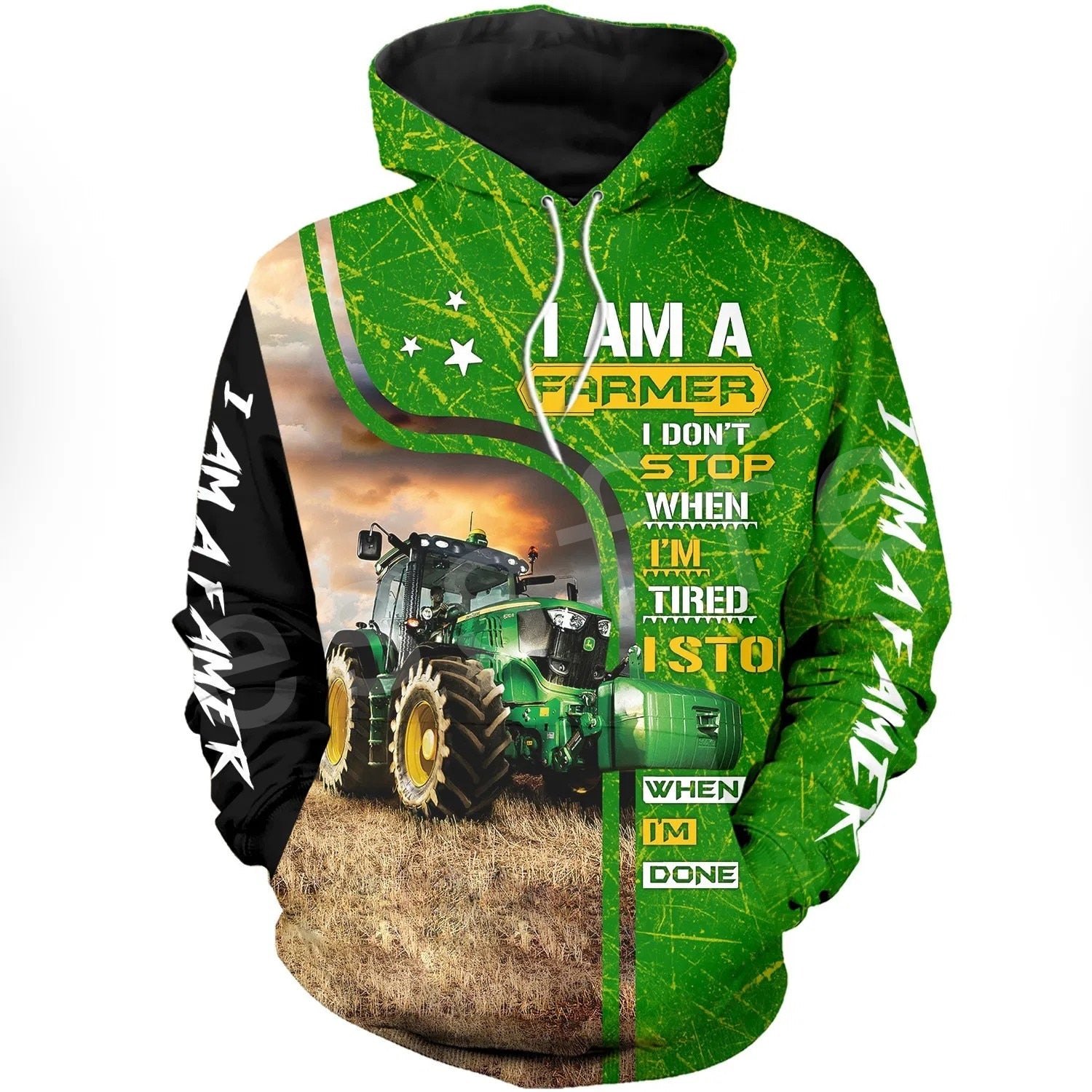 i'm a farmer 3D Print unisex Zipper, Hoodies, Sweatshirts - myfunfarm