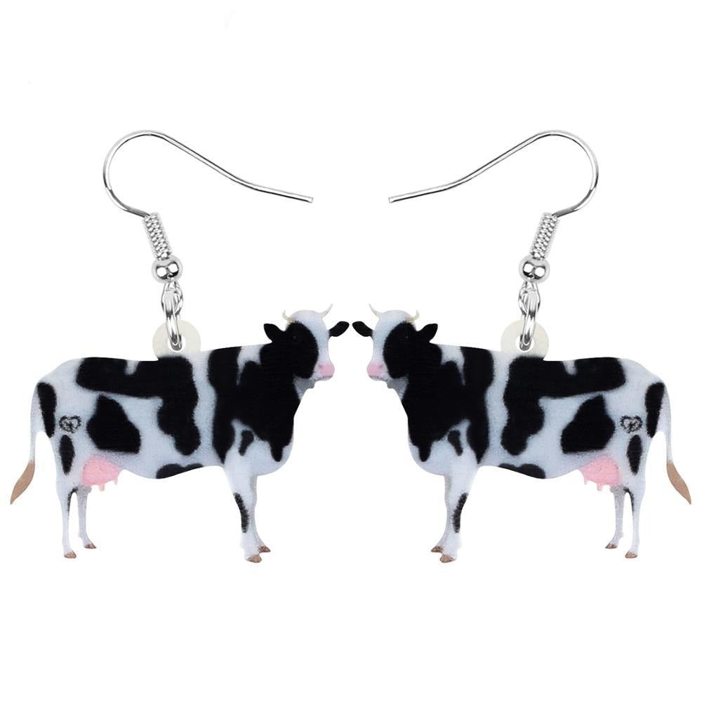 Cow Earrings - Material  Acrylic - myfunfarm