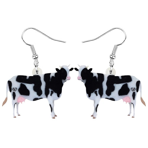 Cow Earrings - Material  Acrylic - myfunfarm