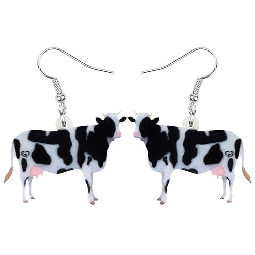 Cow Earrings - Material  Acrylic
