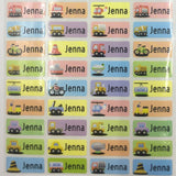 100Pcs Name Tag Customized Stickers Waterproof- Labels Children School Stationery Water Bottle Pencil Sticker accessories - myfunfarm - clothing acceessories shoes for cow lovers, pig, horse, cat, sheep, dog, chicken, goat farmer