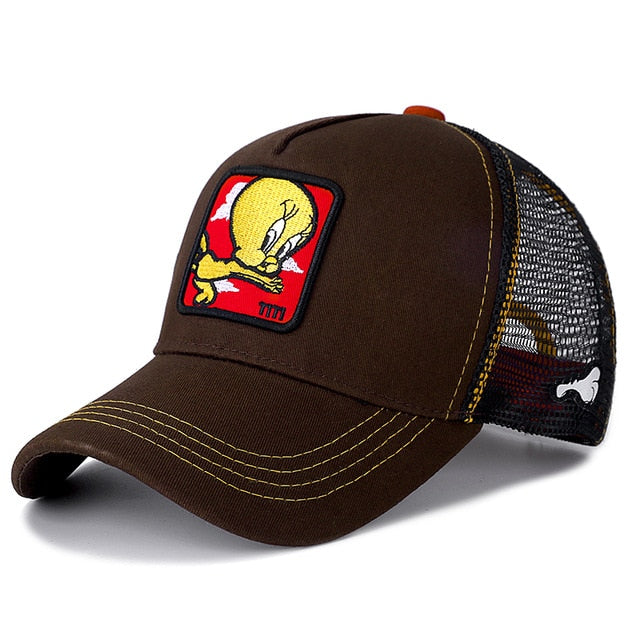Cartoon Characters -  Cute Cap Men and Women - myfunfarm - clothing acceessories shoes for cow lovers, pig, horse, cat, sheep, dog, chicken, goat farmer