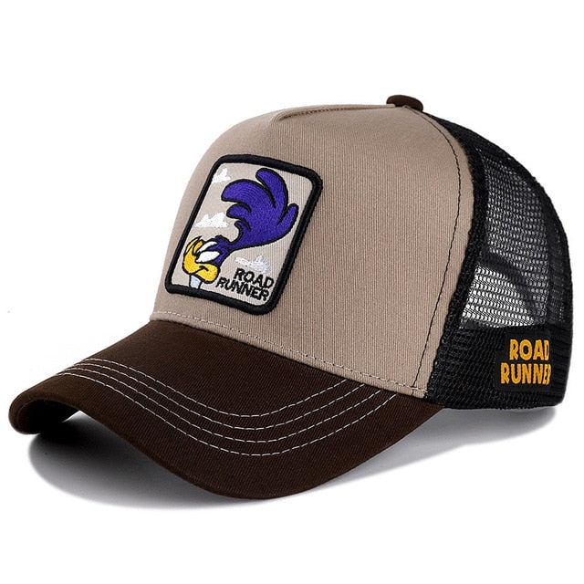 Cartoon Characters -  Cute Cap Men and Women - myfunfarm - clothing acceessories shoes for cow lovers, pig, horse, cat, sheep, dog, chicken, goat farmer