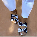 Women Slippers - New Cow Pattern