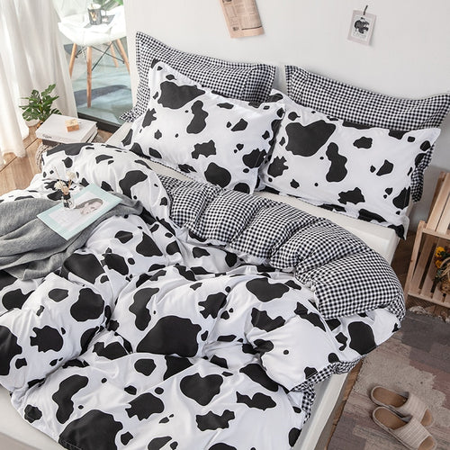 Cow pattern Printed Bedding Set