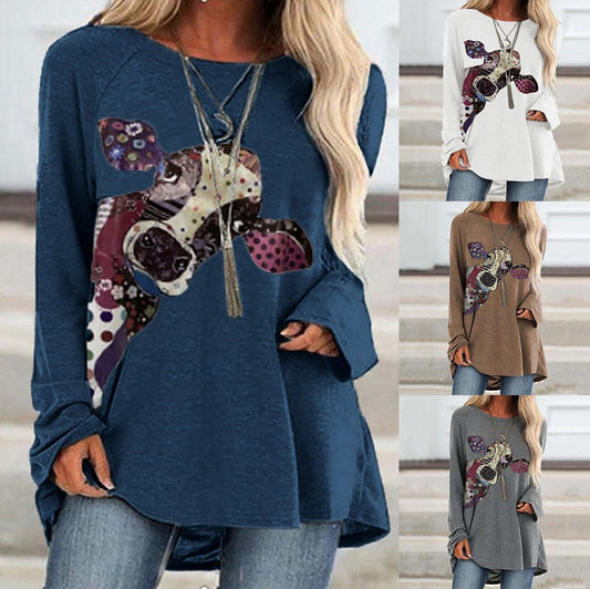 3D Printed Pullover Long Sleeve Women - myfunfarm