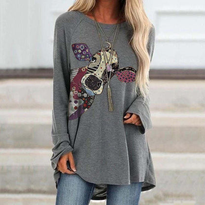 3D Printed Pullover Long Sleeve Women - myfunfarm