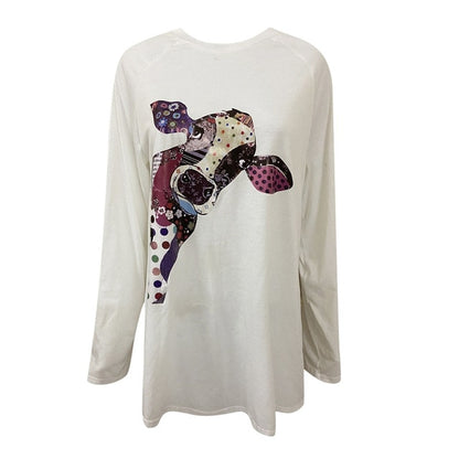 3D Printed Pullover Long Sleeve Women - myfunfarm