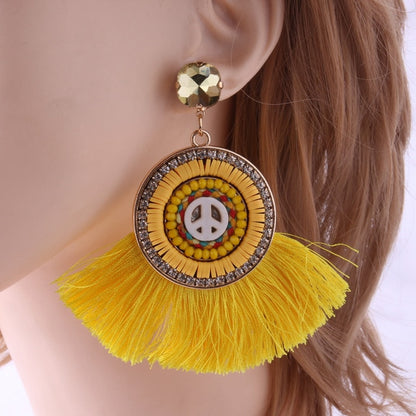 Vintage Bull Earrings Fashion Boho Oorbellen Tassel Long Earrings For Women - myfunfarm