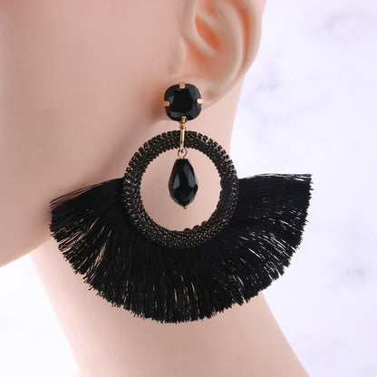 Vintage Bull Earrings Fashion Boho Oorbellen Tassel Long Earrings For Women - myfunfarm