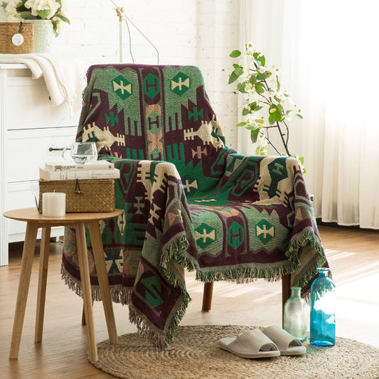 Geometric pattern 03 knitting Blanket - myfunfarm