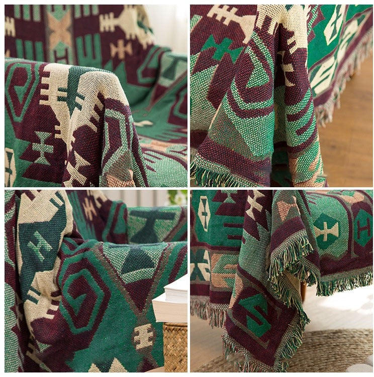 Geometric pattern 03 knitting Blanket
