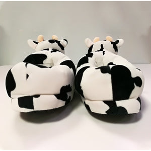 Cute Cartoon Cow design - Women's Slippers Winter Warm Indoor Comfortable Soft