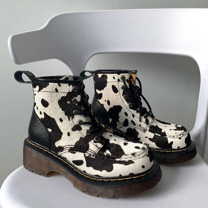 Women Boots Winter High Quality Comfortable Cow pattern - myfunfarm