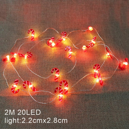 Santa Claus Christmas Tree LED String Lights Garland Snowflakes Christmas Decoration for Home - myfunfarm