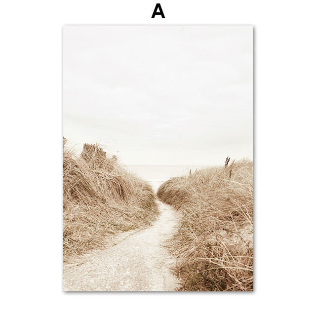 Highland Cattle Reed Autumn Landscape Wall Art Canvas Prints - myfunfarm