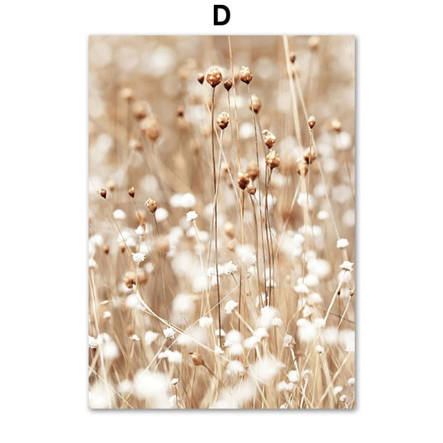 Highland Cattle Reed Autumn Landscape Wall Art Canvas Prints - myfunfarm