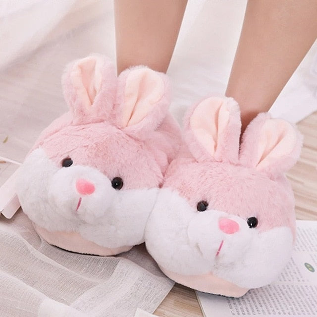 Cute Cartoon Cow design - Women's Slippers Winter Warm Indoor Comfortable Soft - myfunfarm