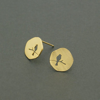 Trendy Jewelry Cute Animal Stud Earrings for Women Kids Fashion Metal Dog Paw Earings Simple Plane Ear Piercing Girls Brincos - myfunfarm