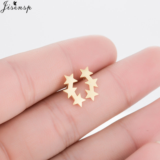 Trendy Jewelry Cute Animal Stud Earrings for Women Kids Fashion Metal Dog Paw Earings Simple Plane Ear Piercing Girls Brincos - myfunfarm