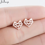 Trendy Jewelry Cute Animal Stud Earrings for Women Kids Fashion Metal Dog Paw Earings Simple Plane Ear Piercing Girls Brincos