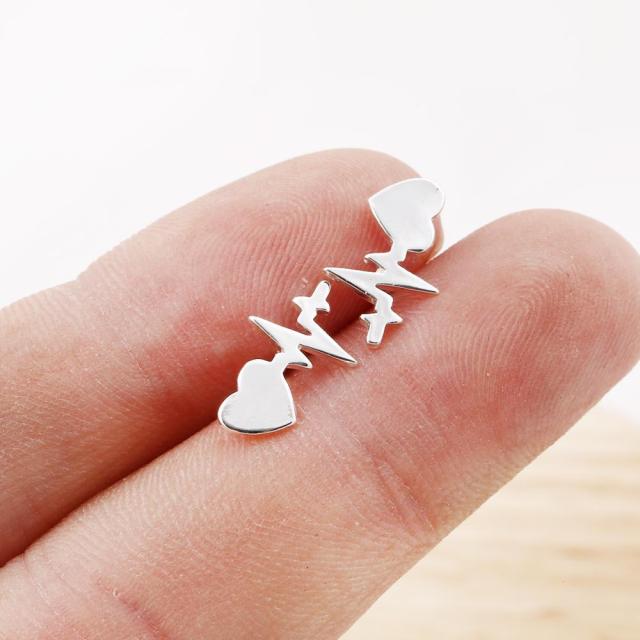 Trendy Jewelry Cute Animal Stud Earrings for Women Kids Fashion Metal Dog Paw Earings Simple Plane Ear Piercing Girls Brincos - myfunfarm