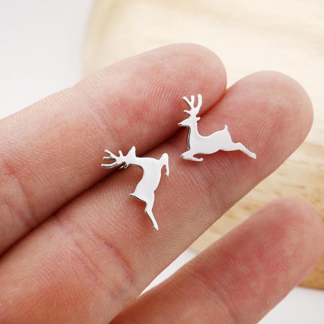 Trendy Jewelry Cute Animal Stud Earrings for Women Kids Fashion Metal Dog Paw Earings Simple Plane Ear Piercing Girls Brincos - myfunfarm